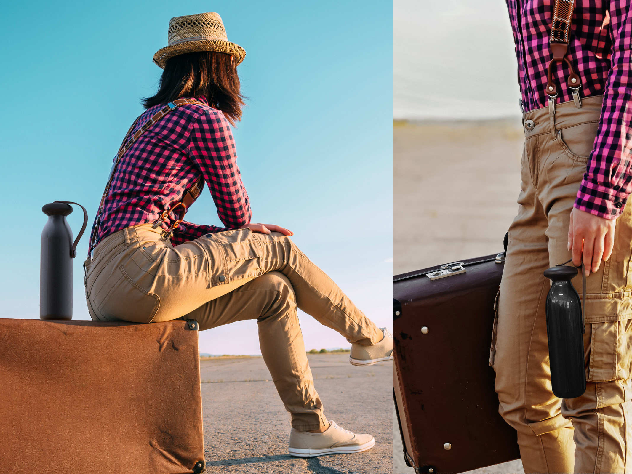 glass，vacuum cup，55°，stainless steel，outdoors，man，gift，