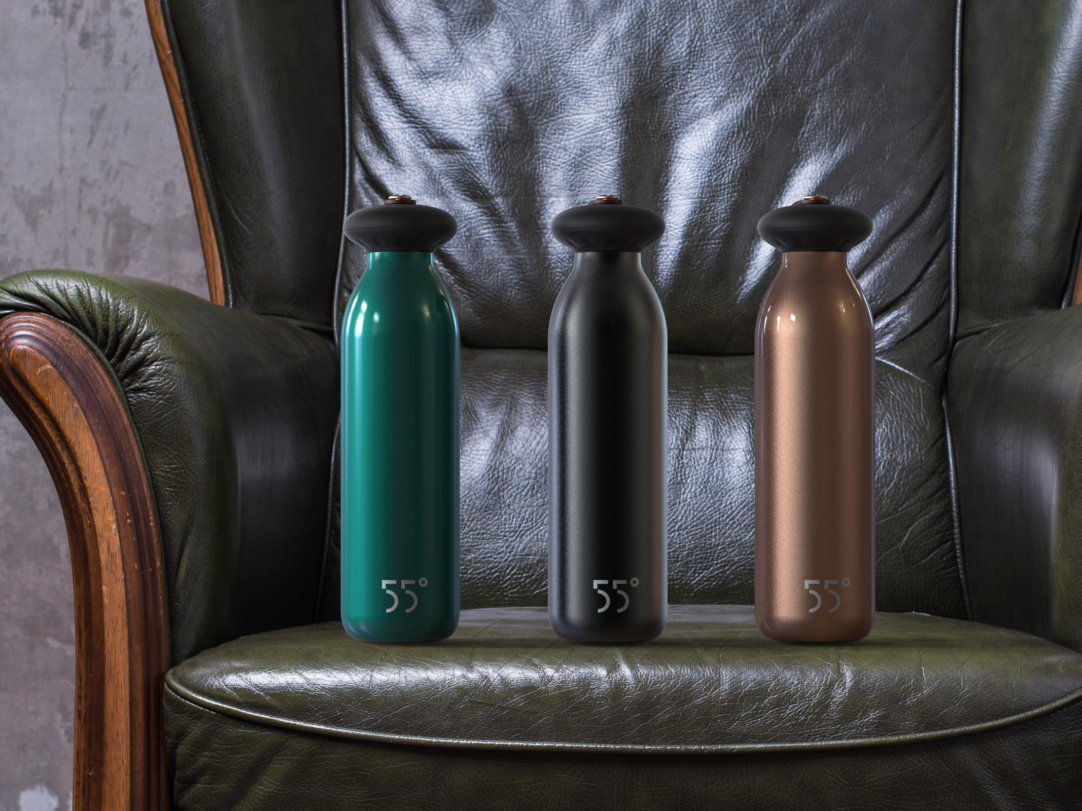 glass，vacuum cup，55°，stainless steel，outdoors，man，gift，