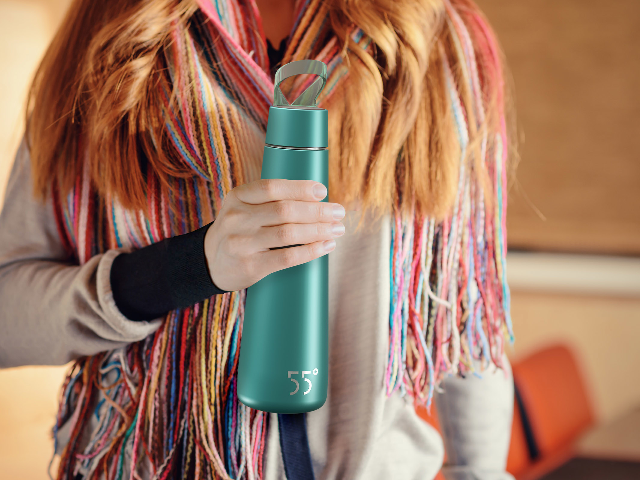 glass，vacuum cup，55°，Ladies，outdoors，stainless steel，