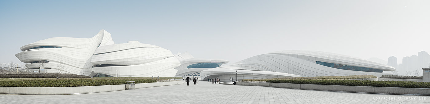 Photography，Architecture，Meixi Lake International Culture and Art Center，