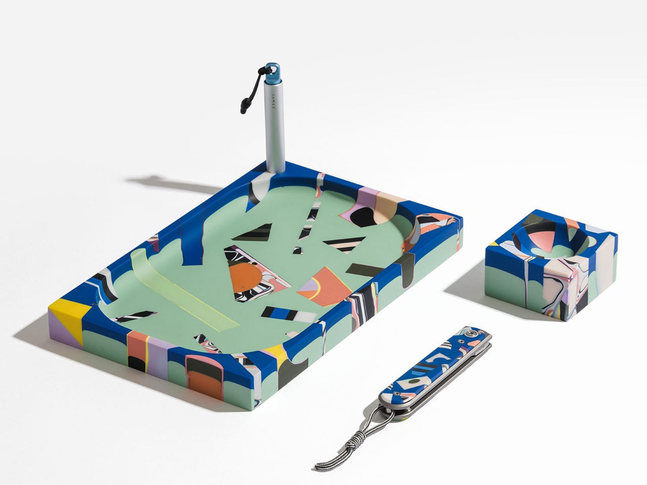 Penholder，Tray，pocket knife，Ring box，pen，resin，