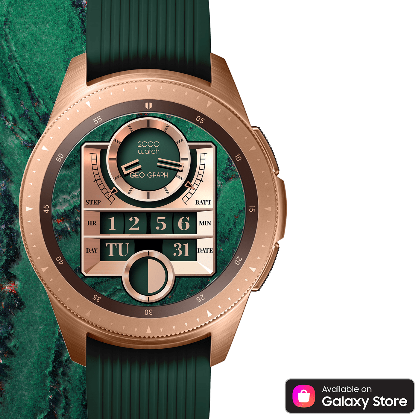 Wrist watch，Marble，Samsung，clock dial，