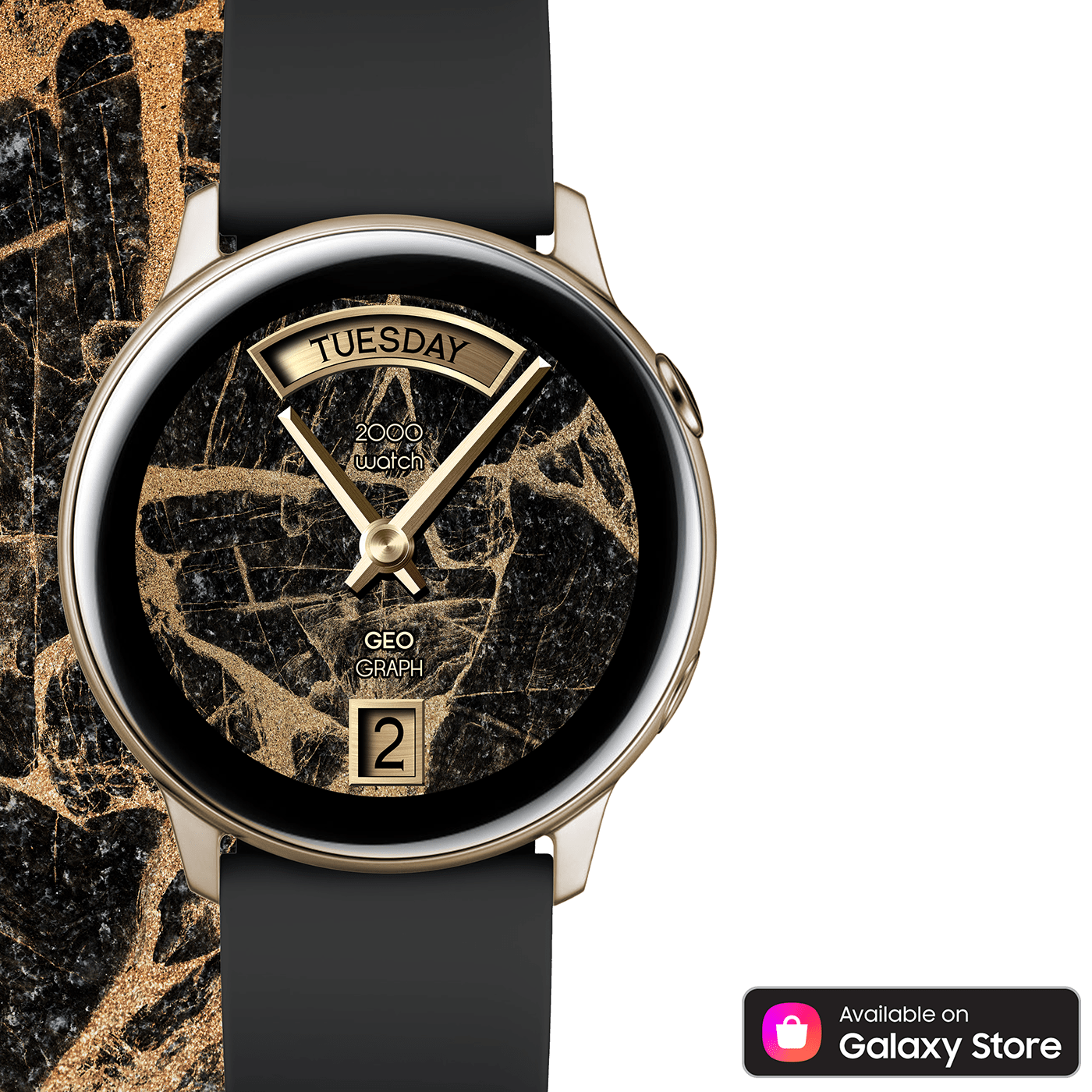 Wrist watch，Marble，Samsung，clock dial，