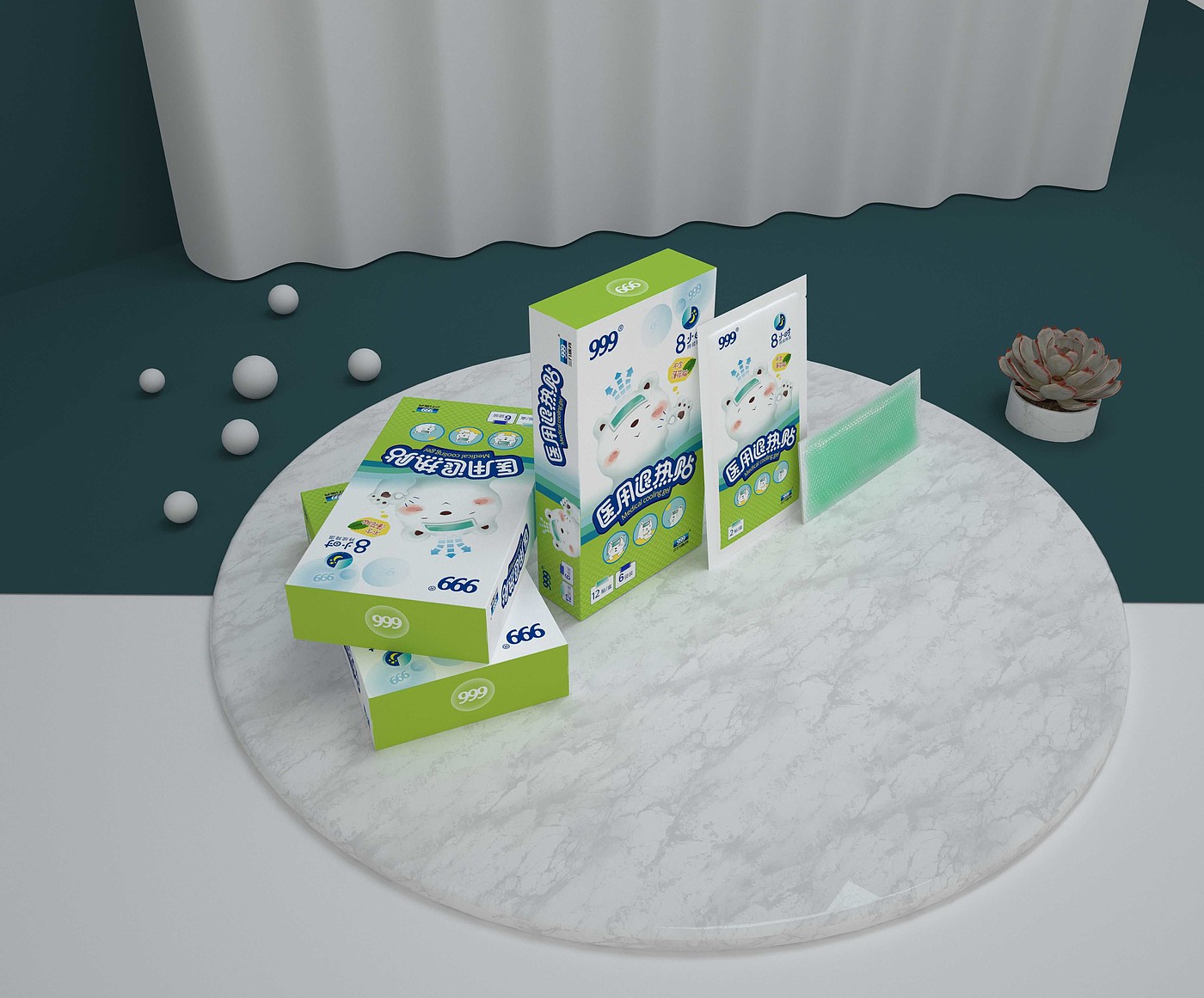 C4D packaging modeling and rendering，