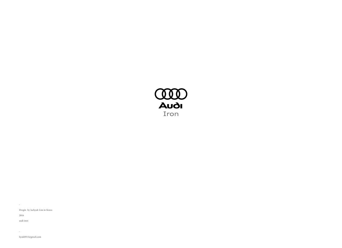 Iron，security，product design，audi，