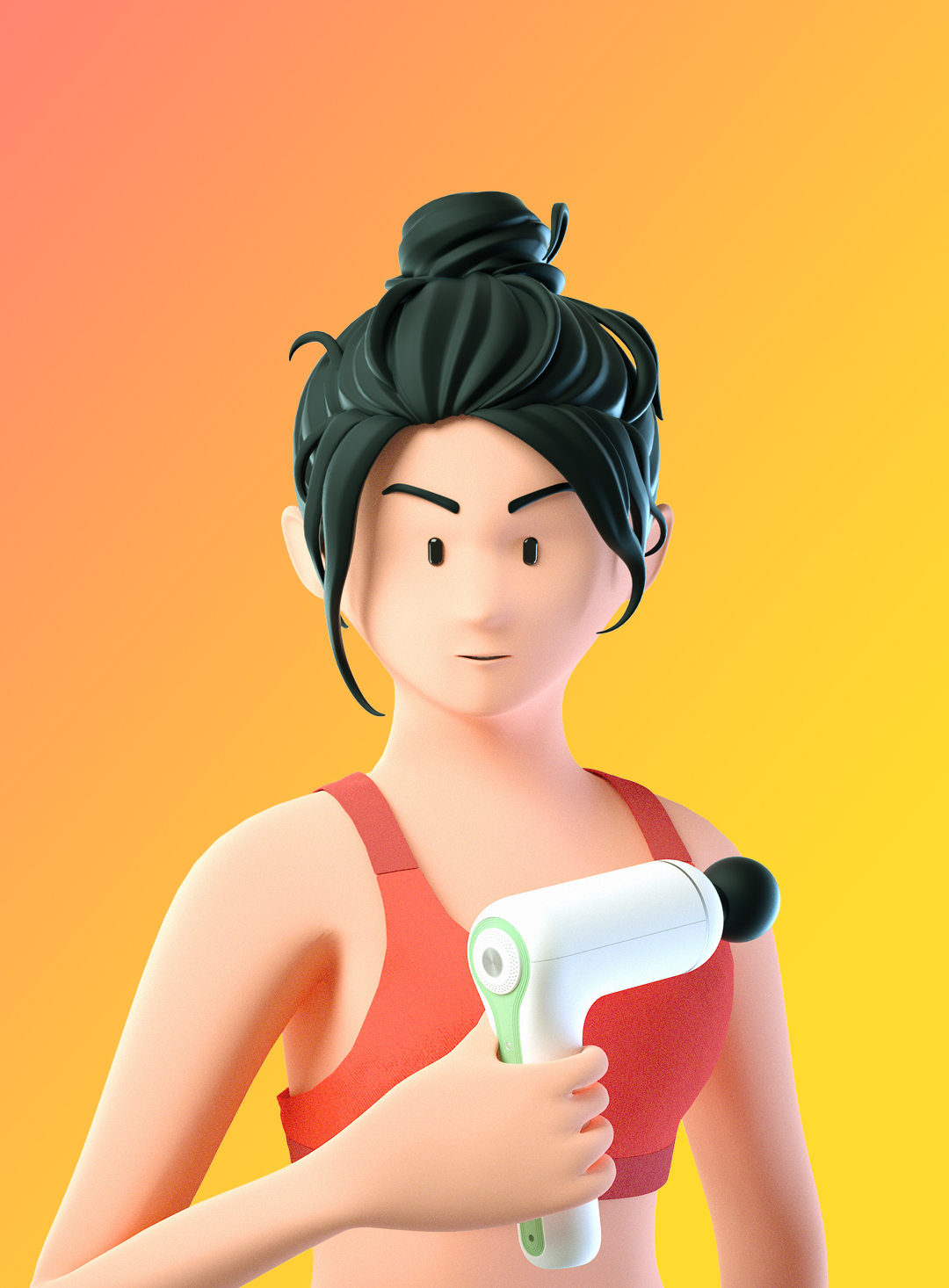 industrial design，Fascia gun，