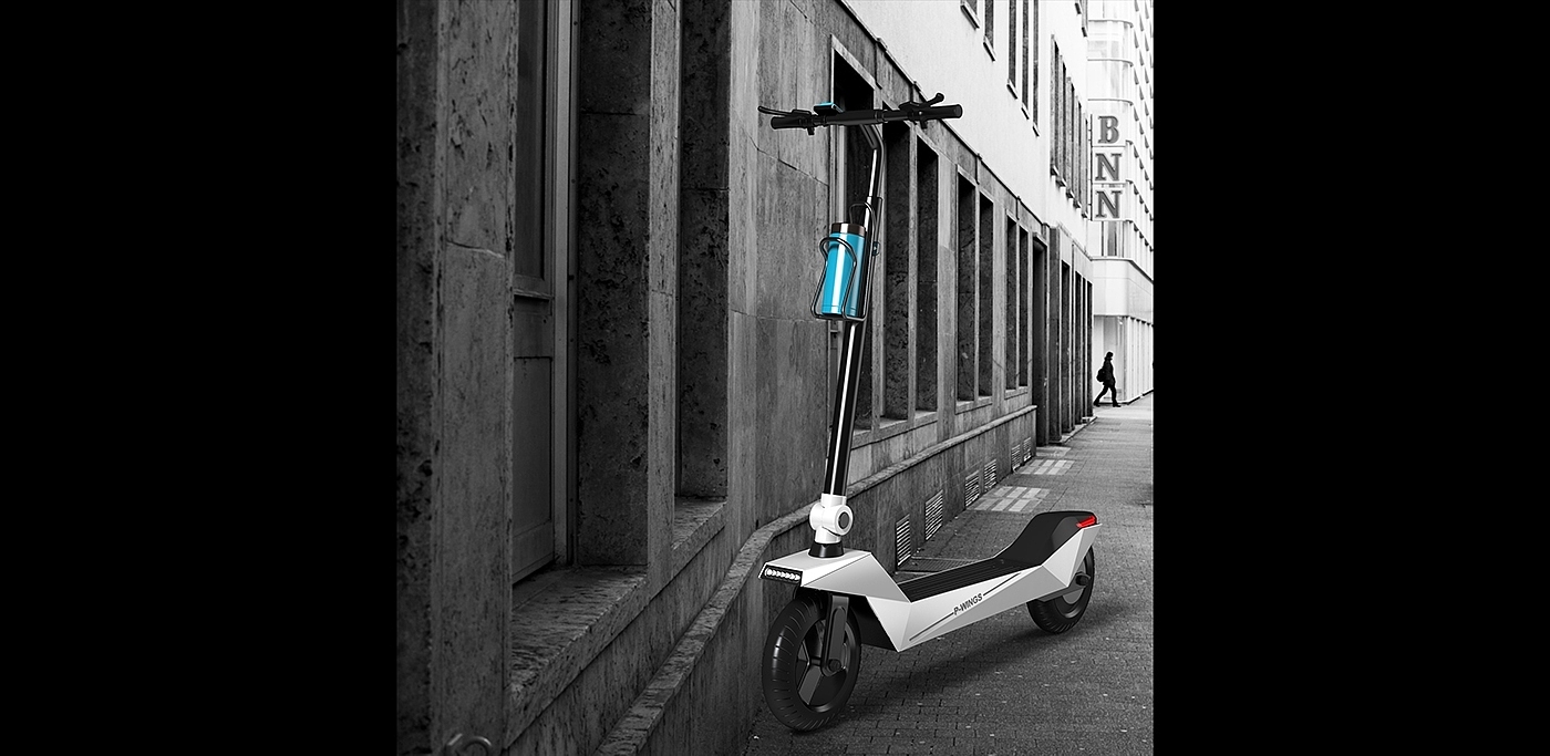 industrial design，conceptual design，Scooter，design sketch，Automatic design，