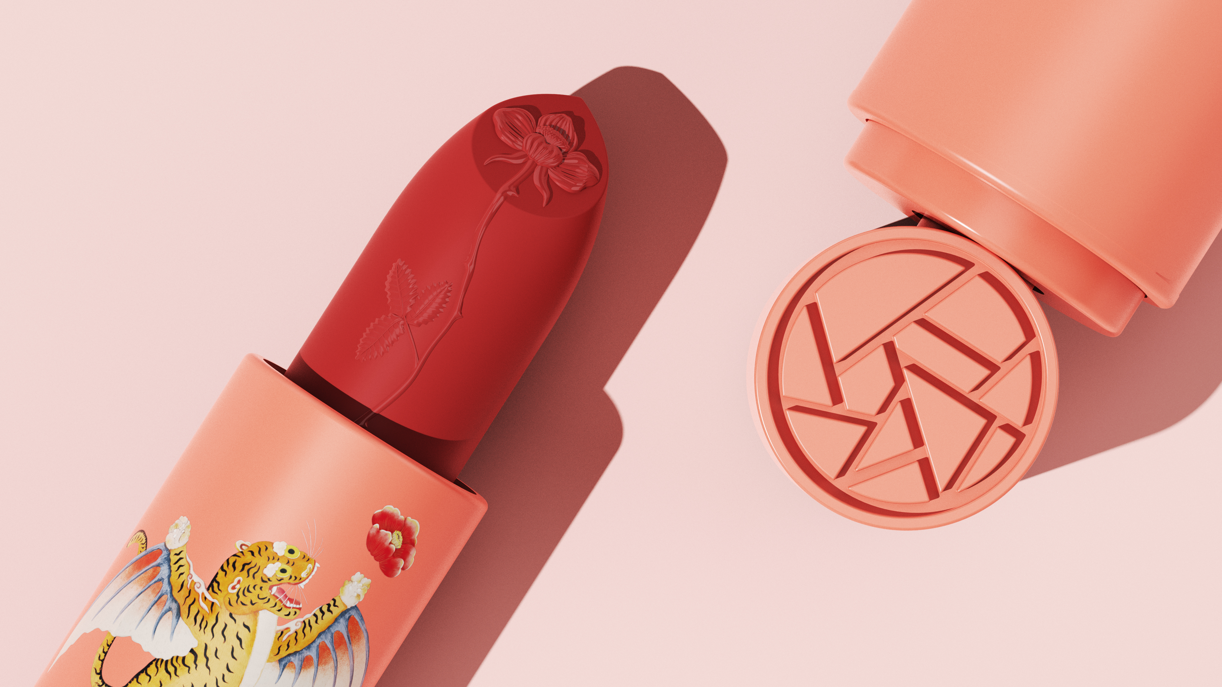 Cosmetics，Make-up，Lipstick，Beauty makeup，packing，