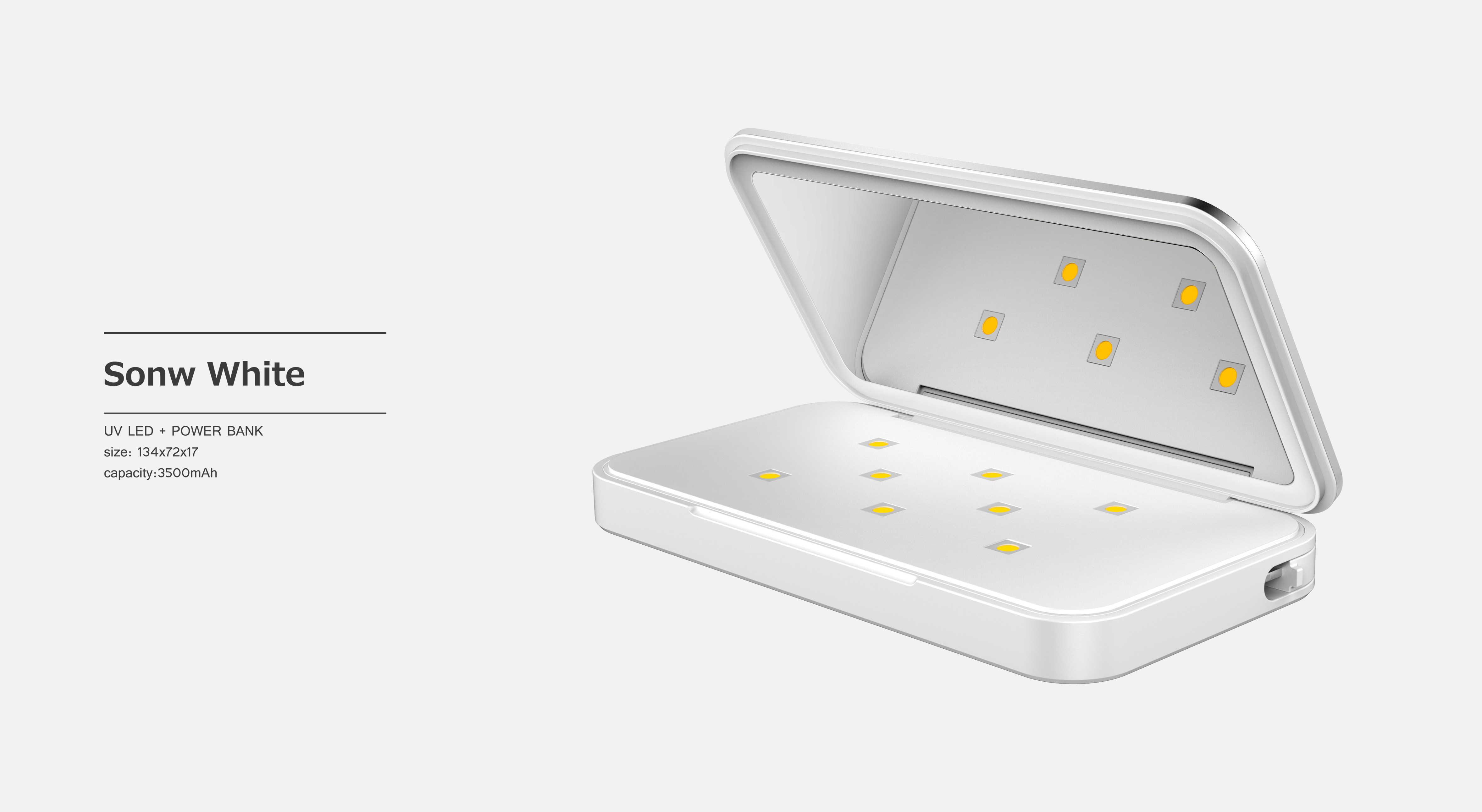 portable battery，Nail lamp，Cosmetic mirror，multi-function，