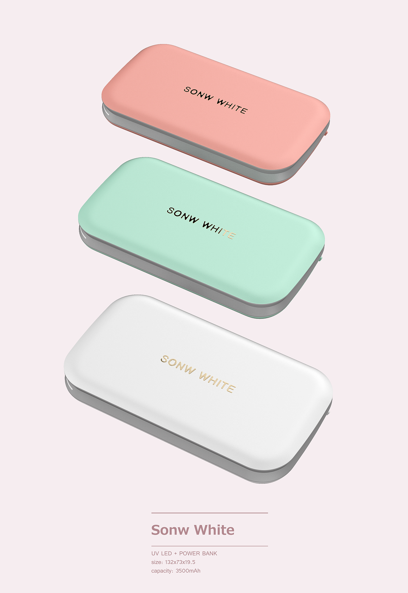 Cosmetic mirror，portable battery，Nail lamp，multi-function，portable，