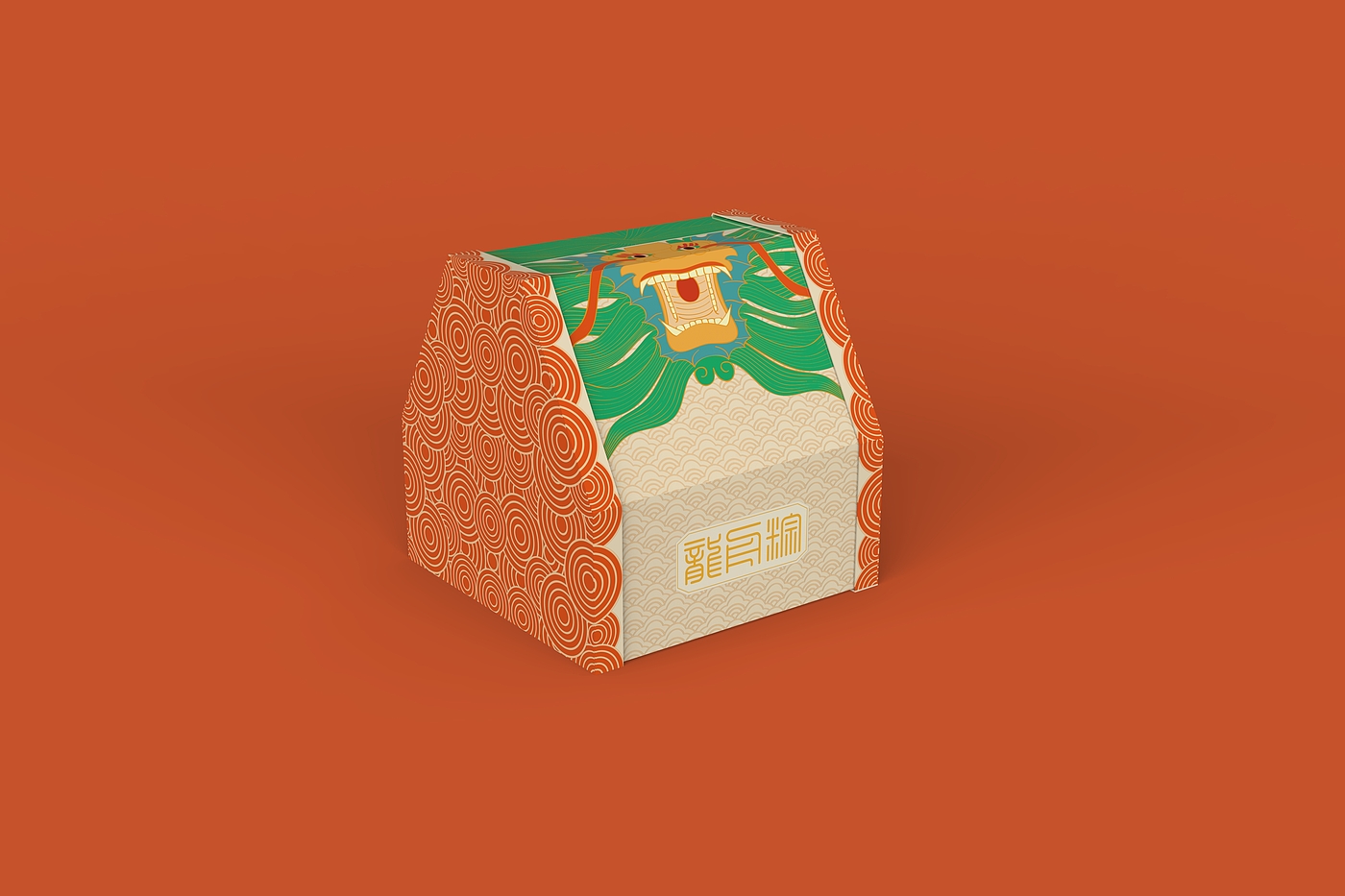 Zongzi packaging，packing design，Food packaging，