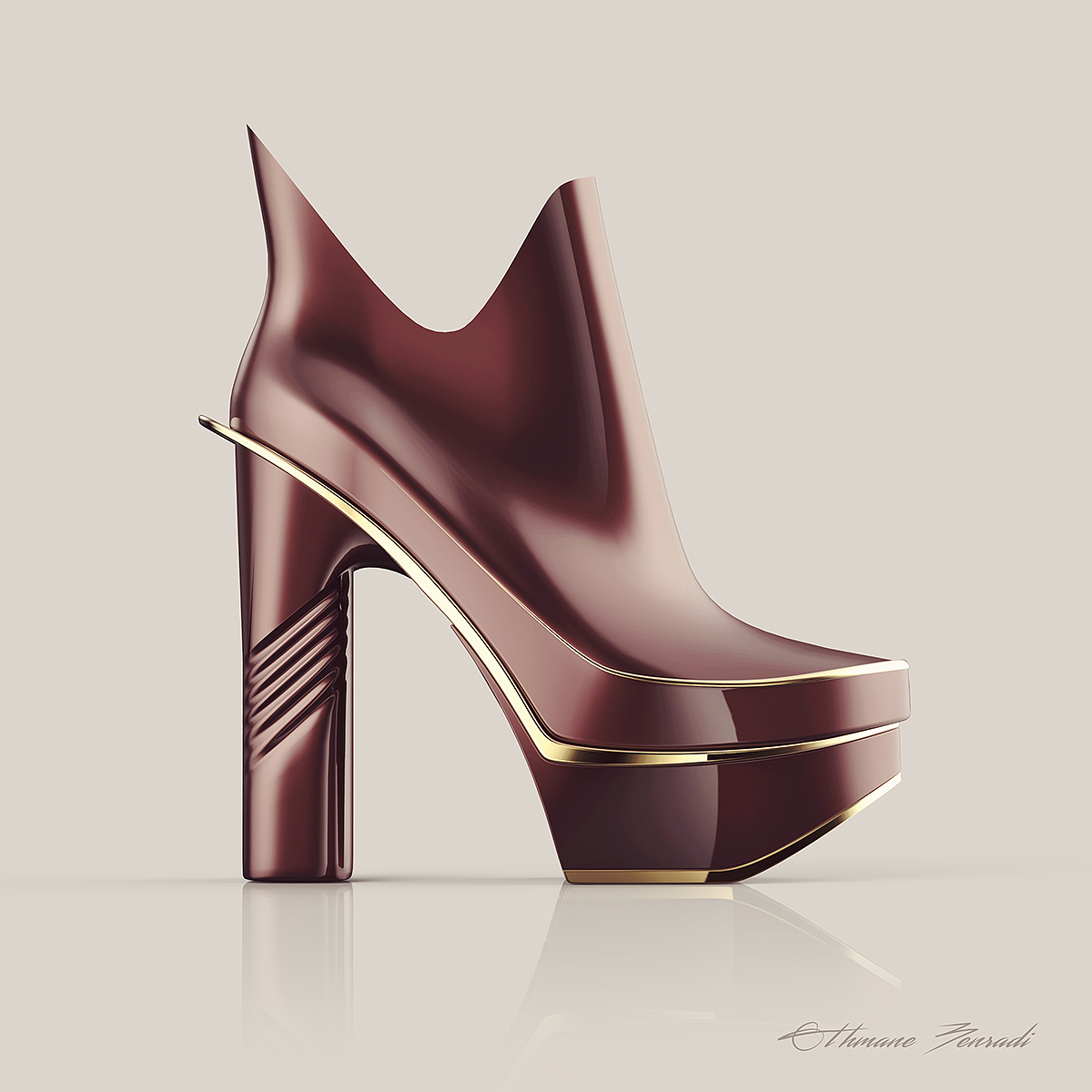Sculpture，fashion，high-heeled shoes，Mystical，