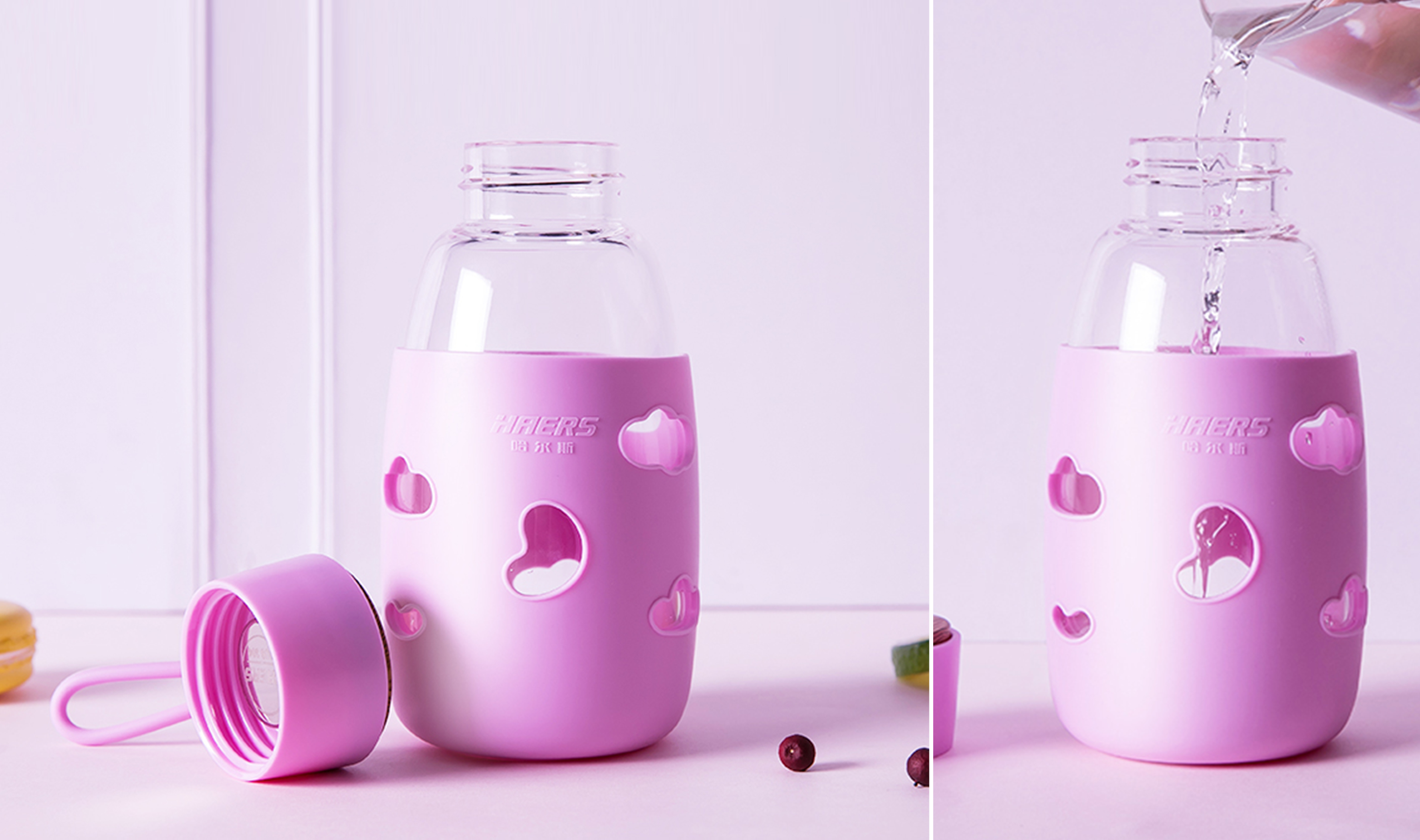 HALS，flower receptacle，lovely，girl student，Portable water cup，2016design，