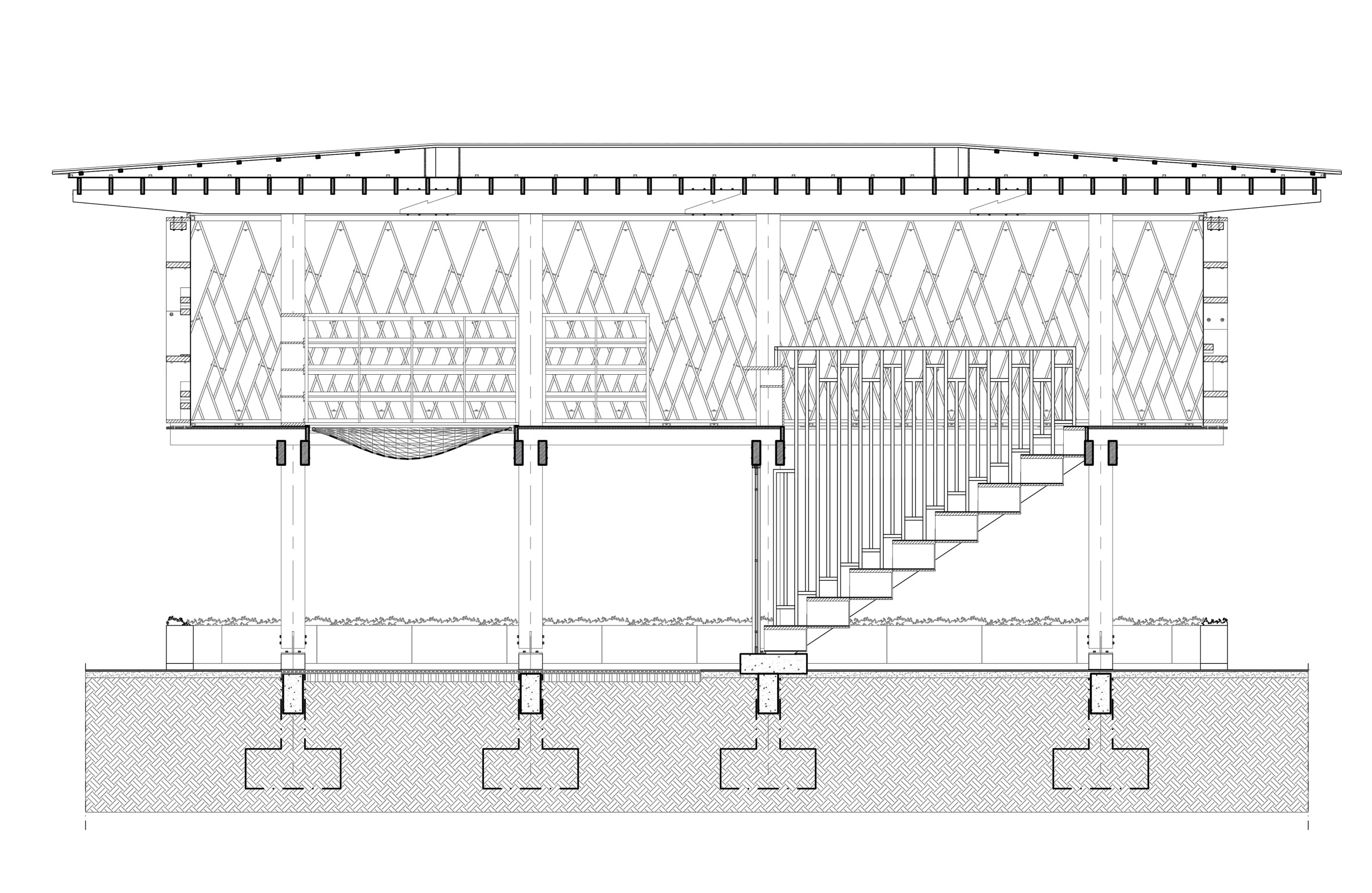 Building interior，library，swing，Public reading room，Community Center，Design，