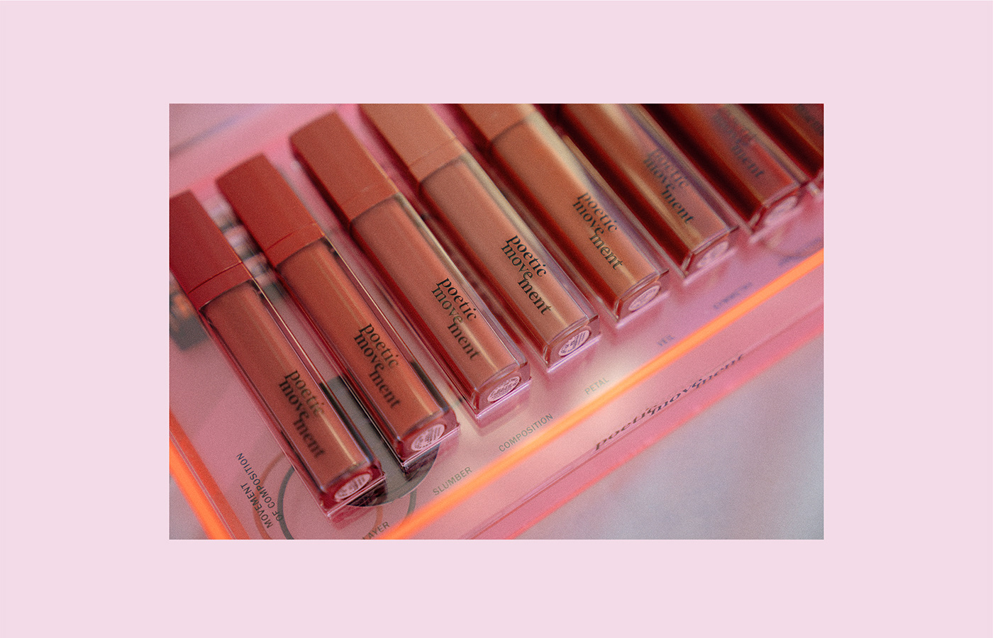 Poetic Movement，Poetic movement，Product launch Kit，Lipstick，Lipstick，packing，