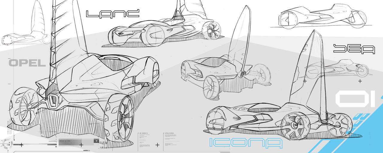 conceptual design，vehicle，racing，multi-function，