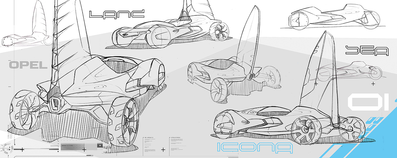 conceptual design，vehicle，racing，multi-function，