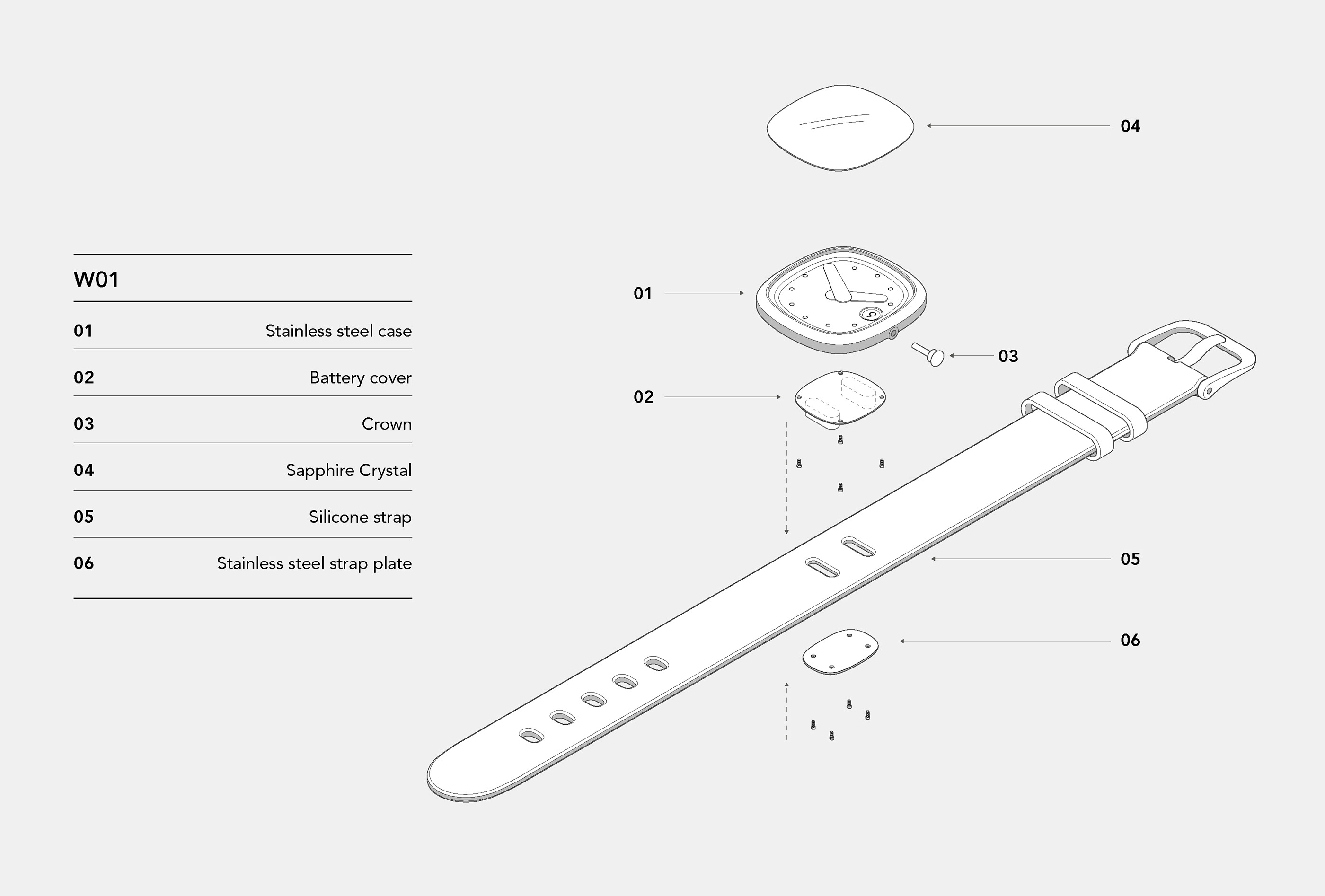 W-01 timepiece，W-01 clock，Digital equipment，
