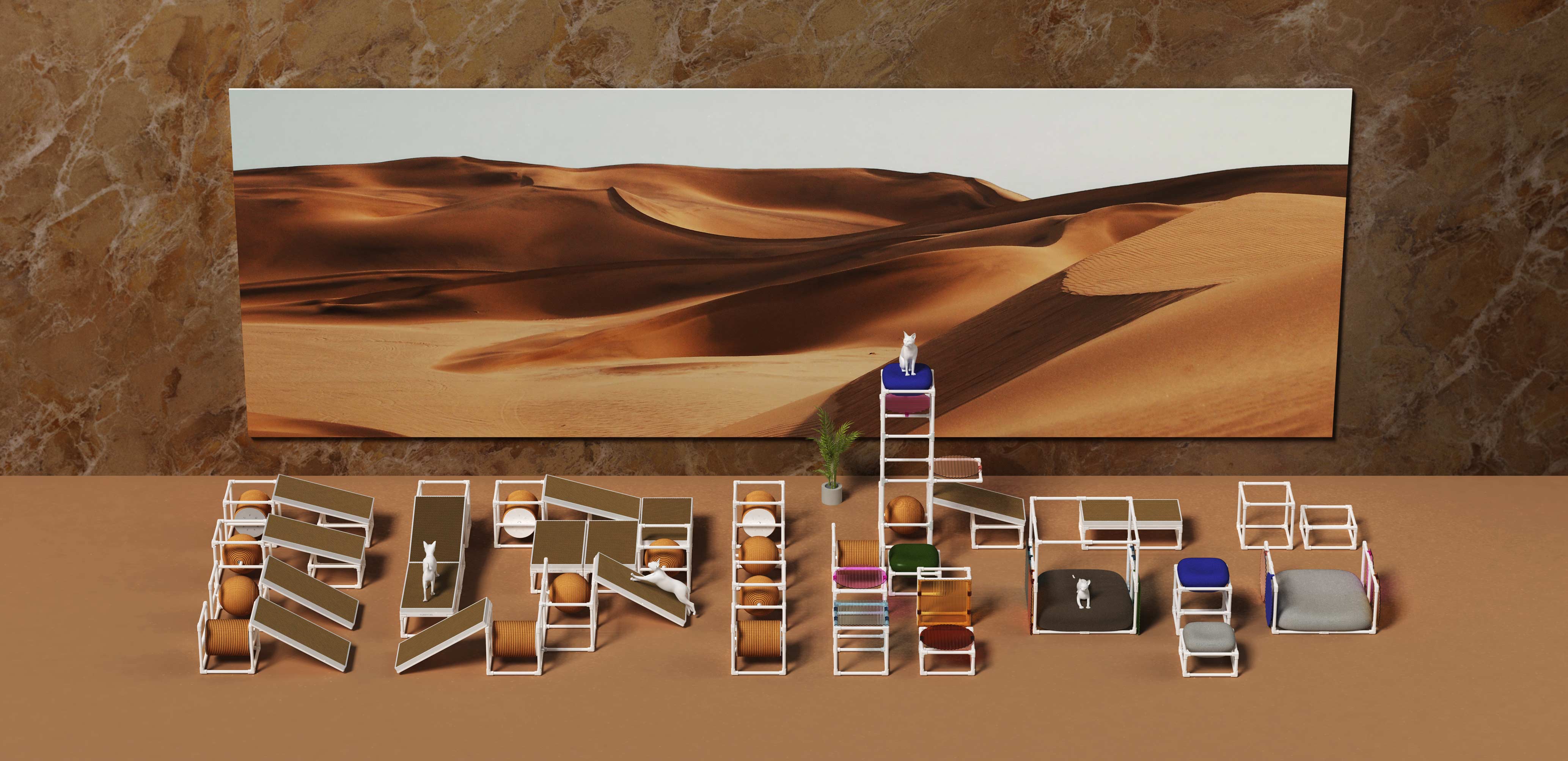 Pet product design，Cat scratch board，Cat nest，Cat climbing frame，