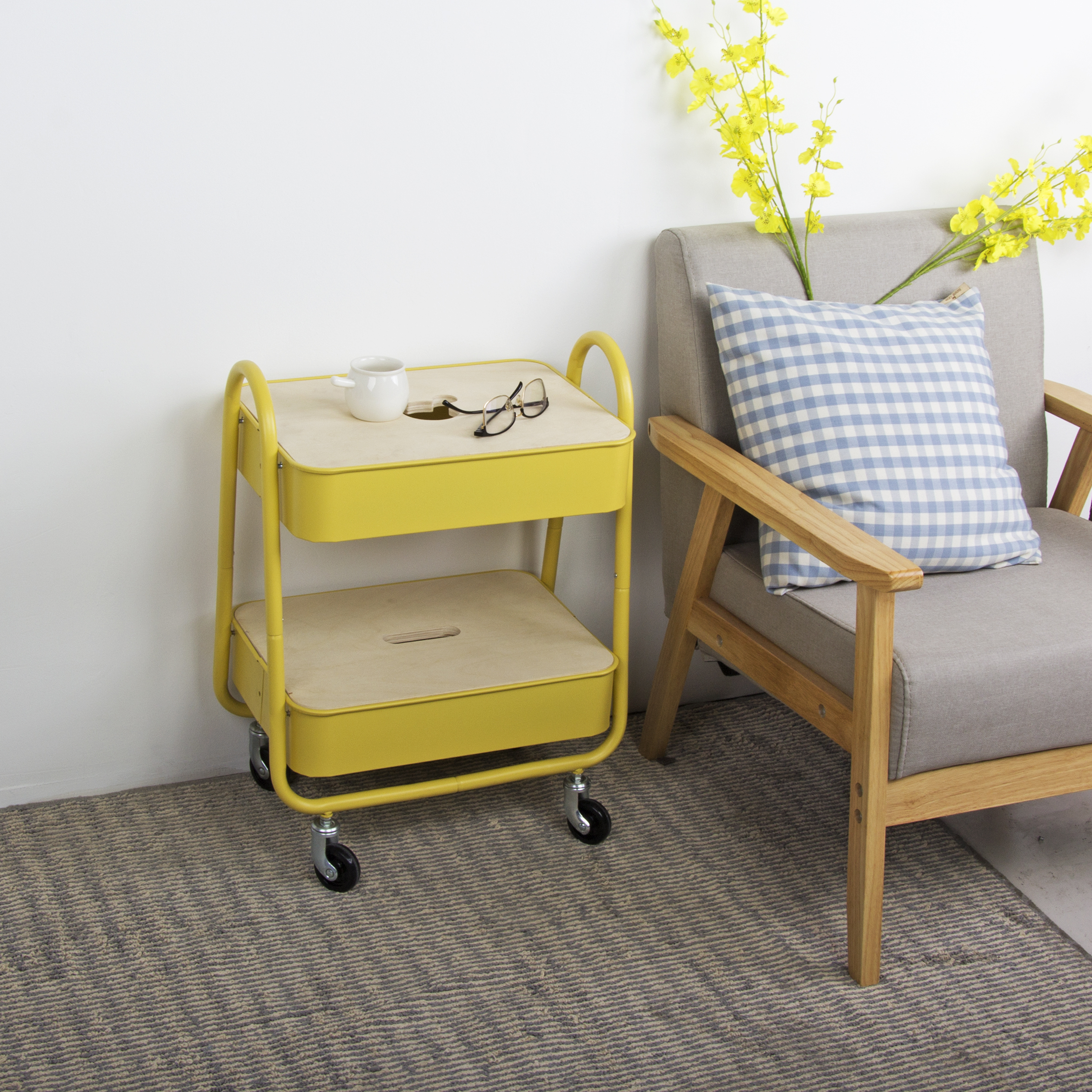 Trolley，Storage rack，Small side table，Small tea table，bedside cupboard，Snack rack，