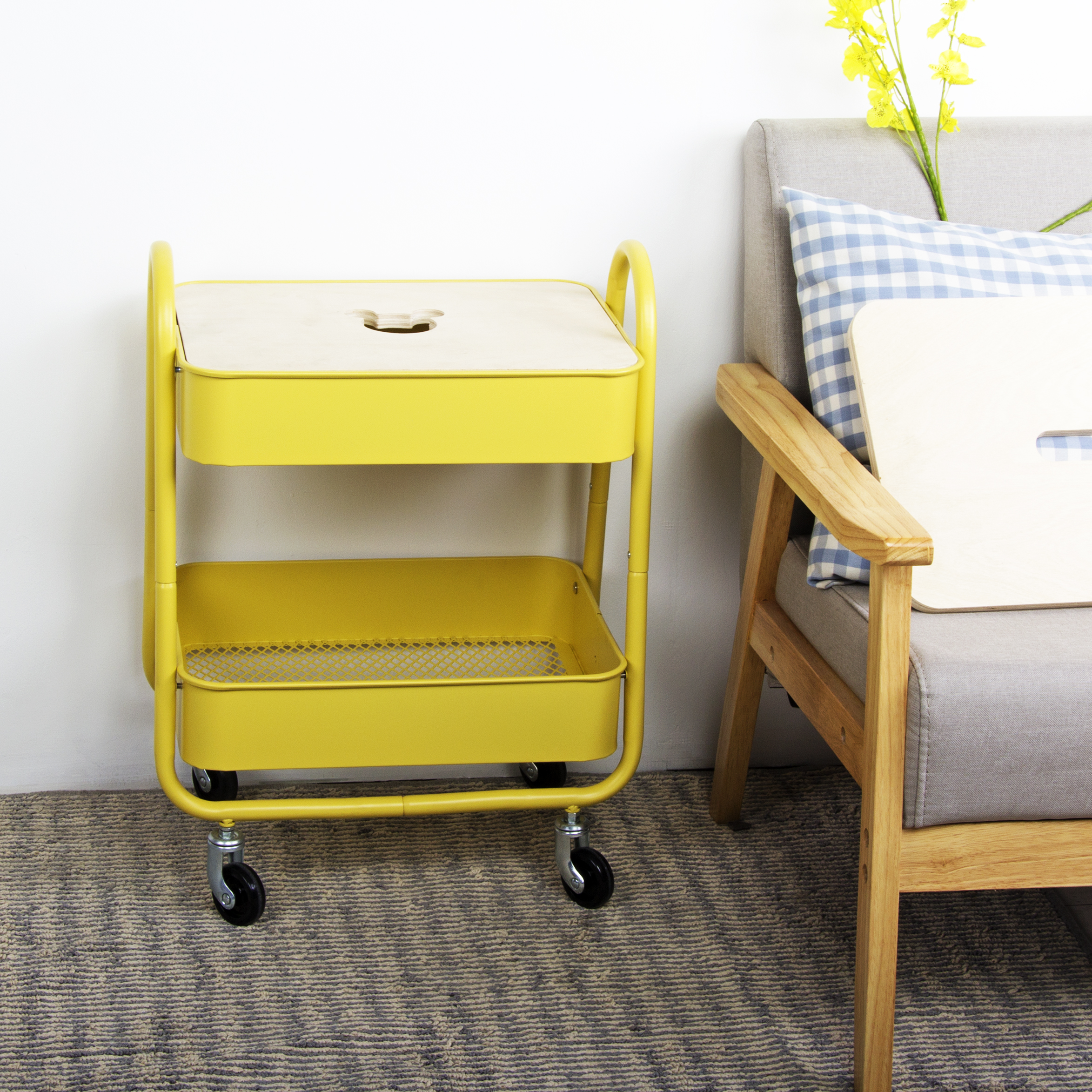 Trolley，Storage rack，Small side table，Small tea table，bedside cupboard，Snack rack，