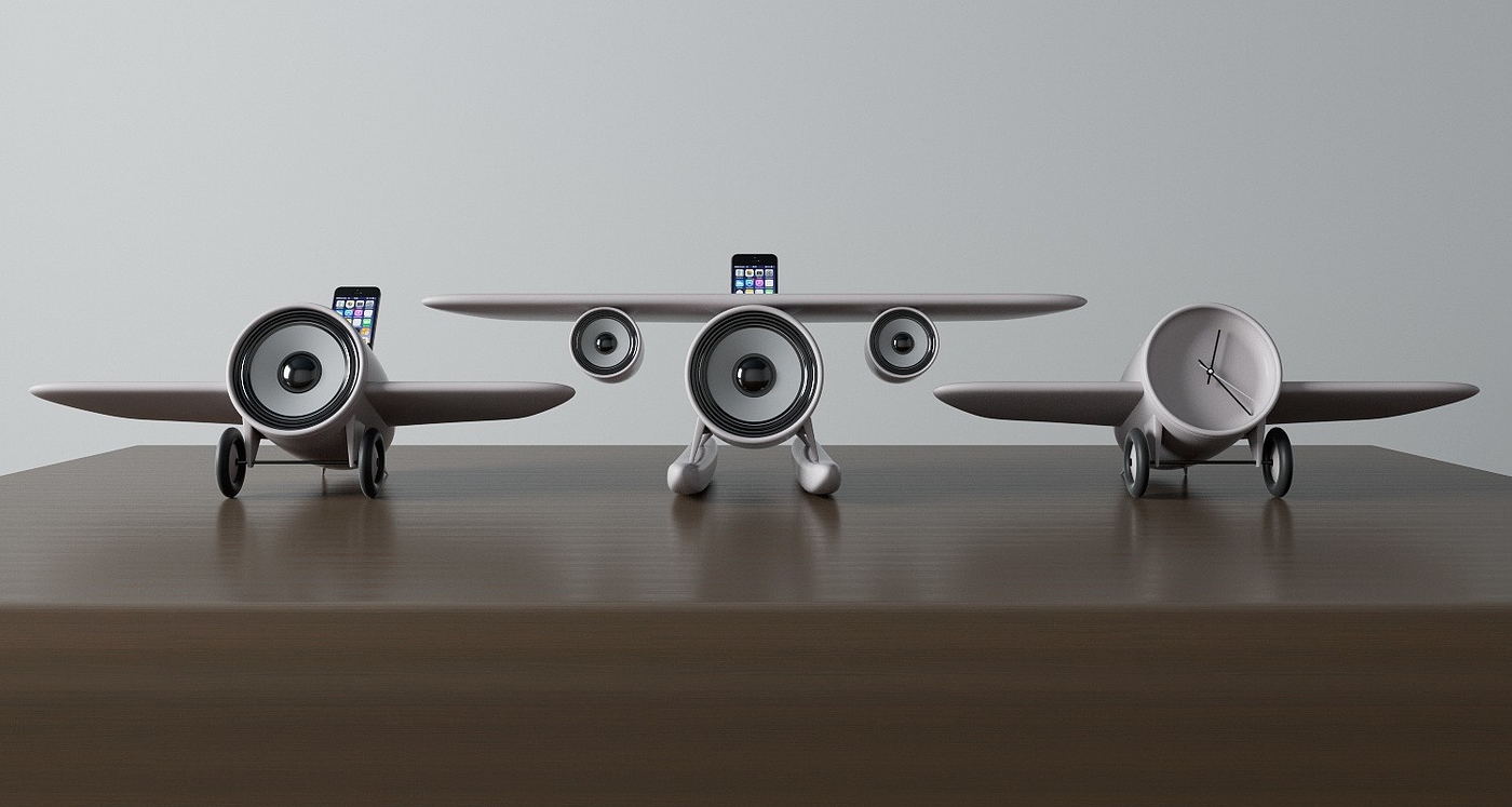 Clock，Mobile phone bracket，product design，industrial design，Home Furnishing，