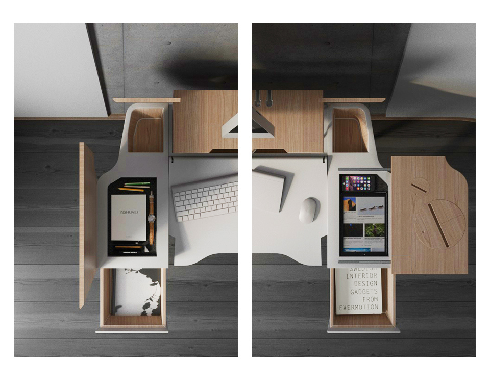 product design，industrial design，Table，Receive，Simplicity，