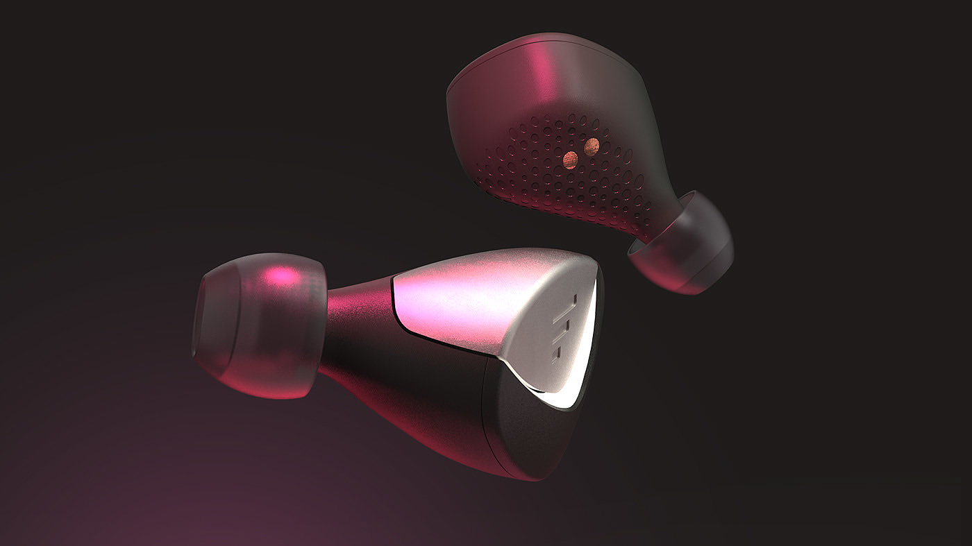 Unbound，Wireless headset，Modeling design，packing design，