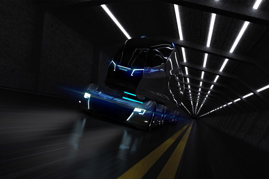 Future technology，Green environmental protection，Automatic design，Driverless，magnetic suspension，truck，