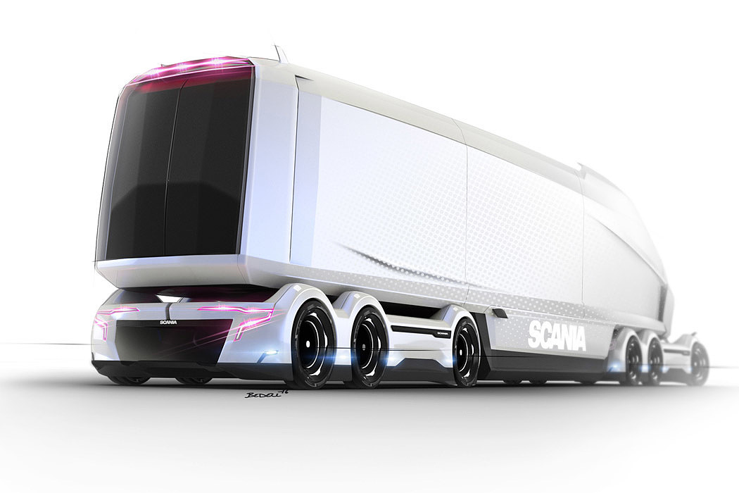 Future technology，Green environmental protection，Automatic design，Driverless，magnetic suspension，truck，