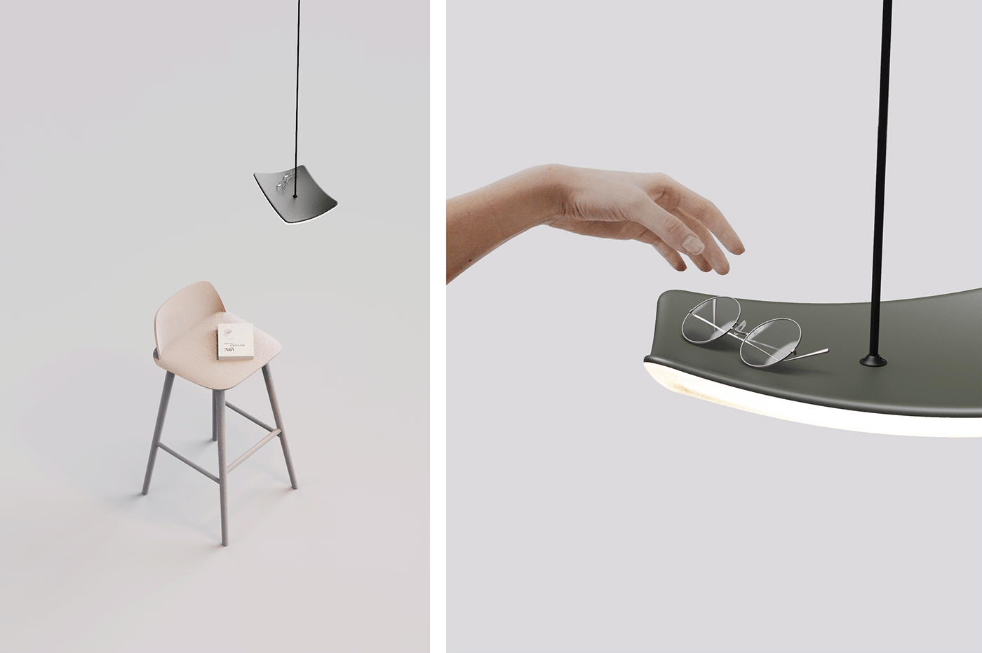 Home furniture，Curvilinear beauty，Tray，a chandelier，industrial design，