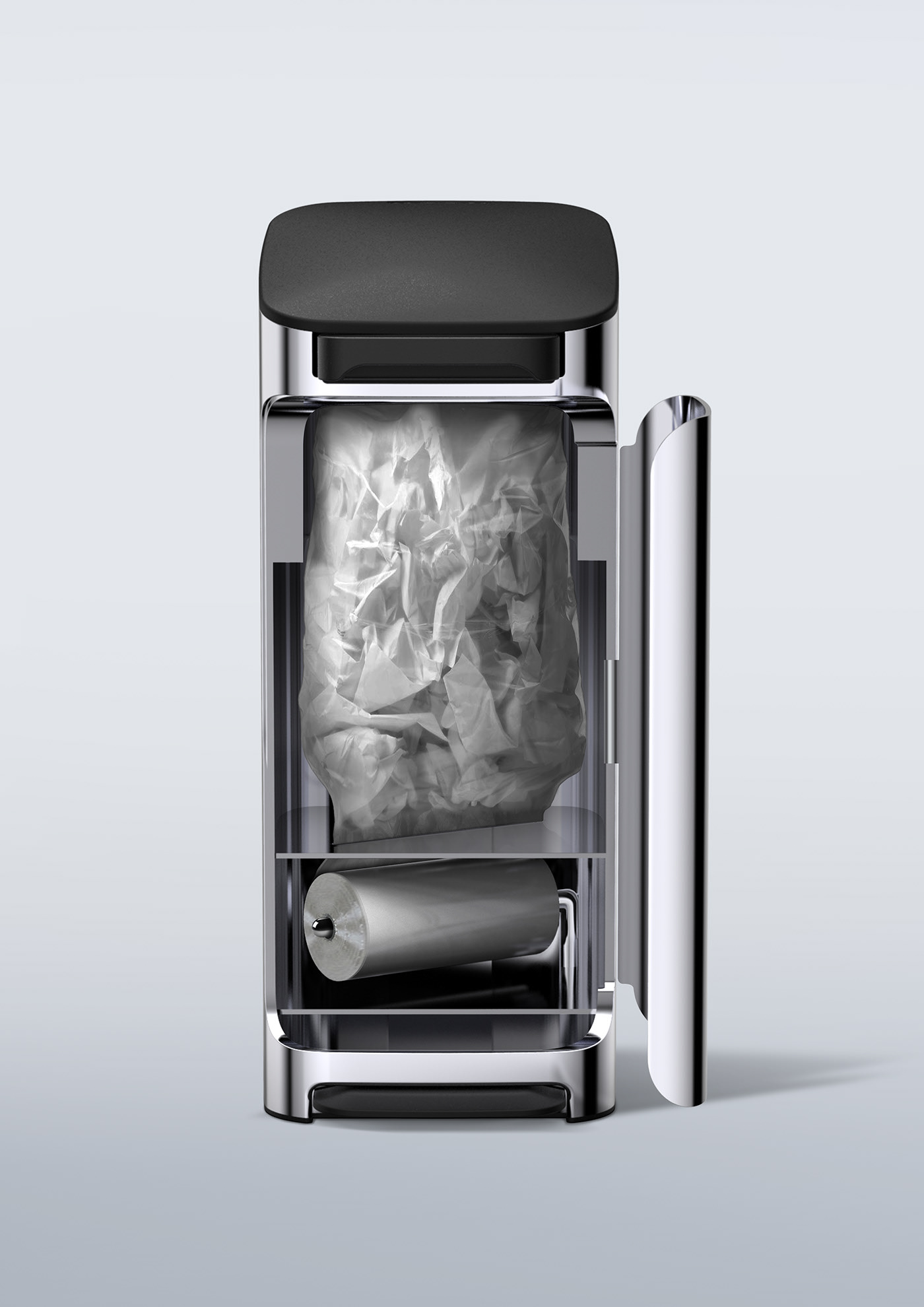 Home furniture，trash can，industrial design，Compressed waste，modernization，