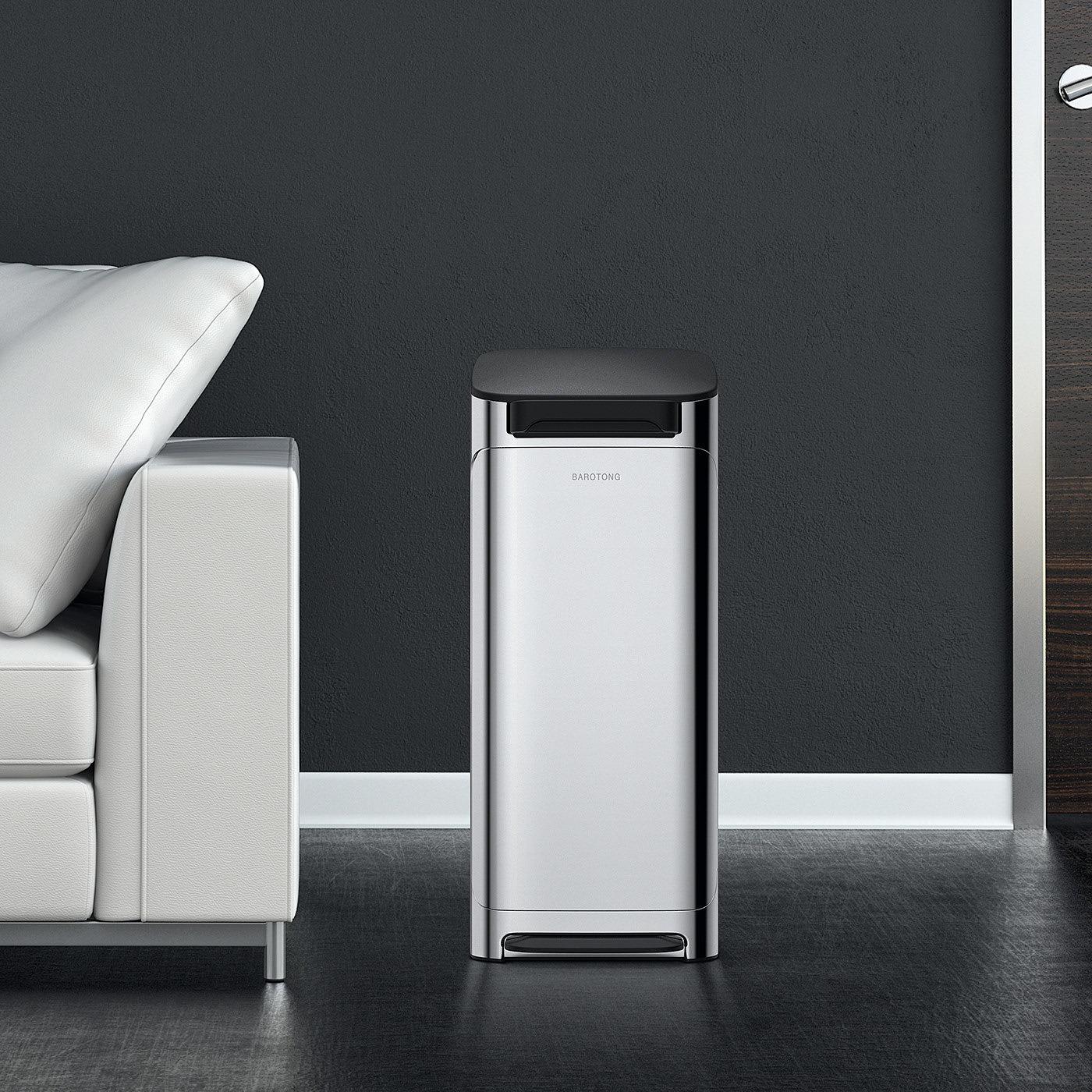 Home furniture，trash can，industrial design，Compressed waste，modernization，