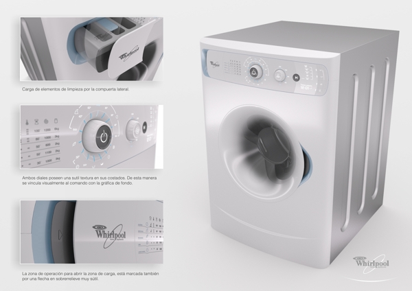 Whirlpool ，Washing machine，household electrical appliances，an electric appliance，Home Furnishing，