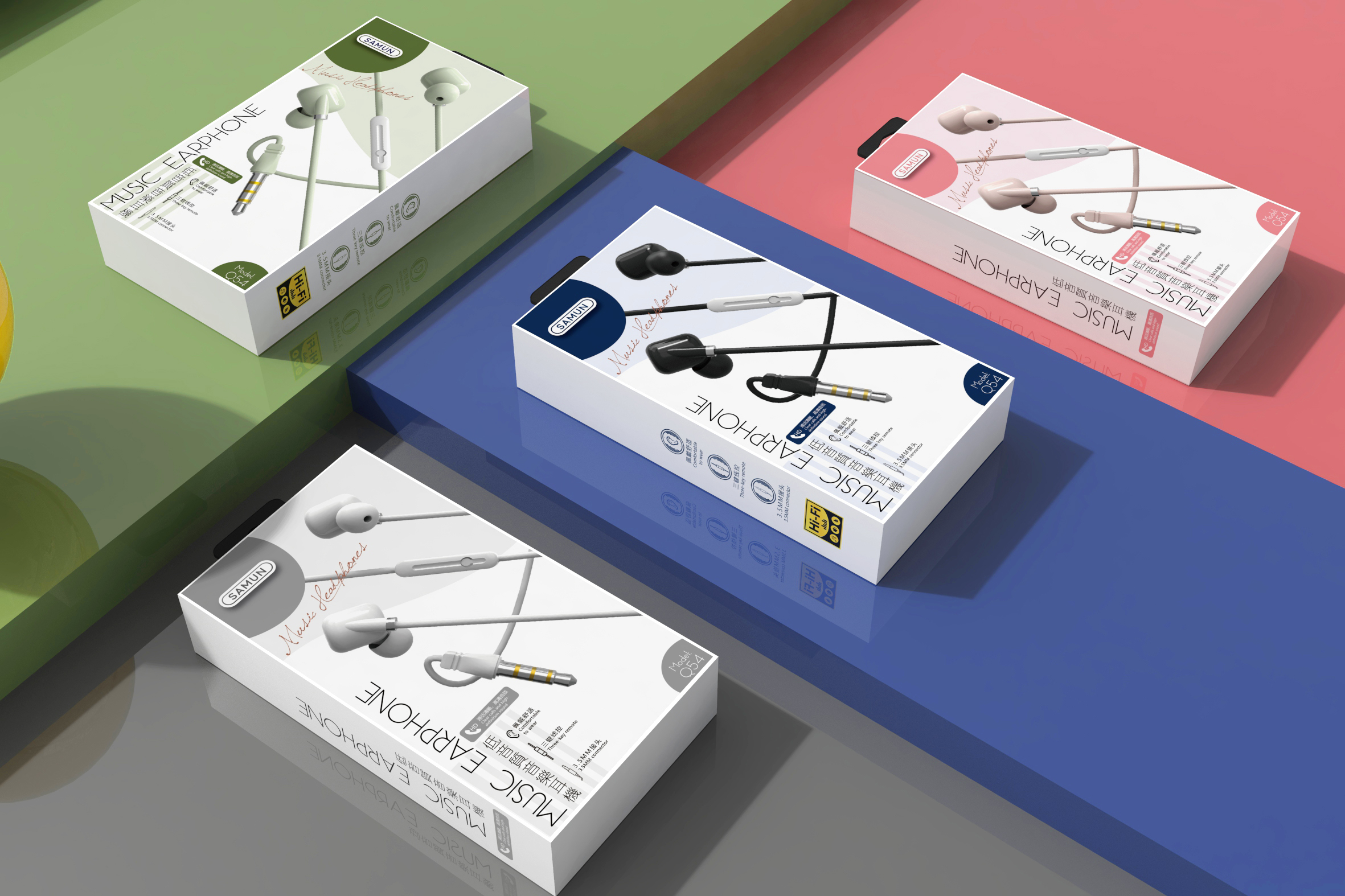 Earphone packaging design，Electronics，3C accessories，