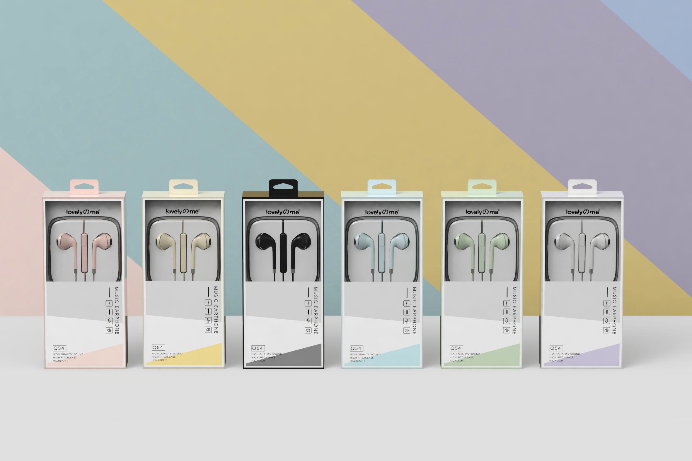 Earphone packaging design，Electronics，3C accessories，