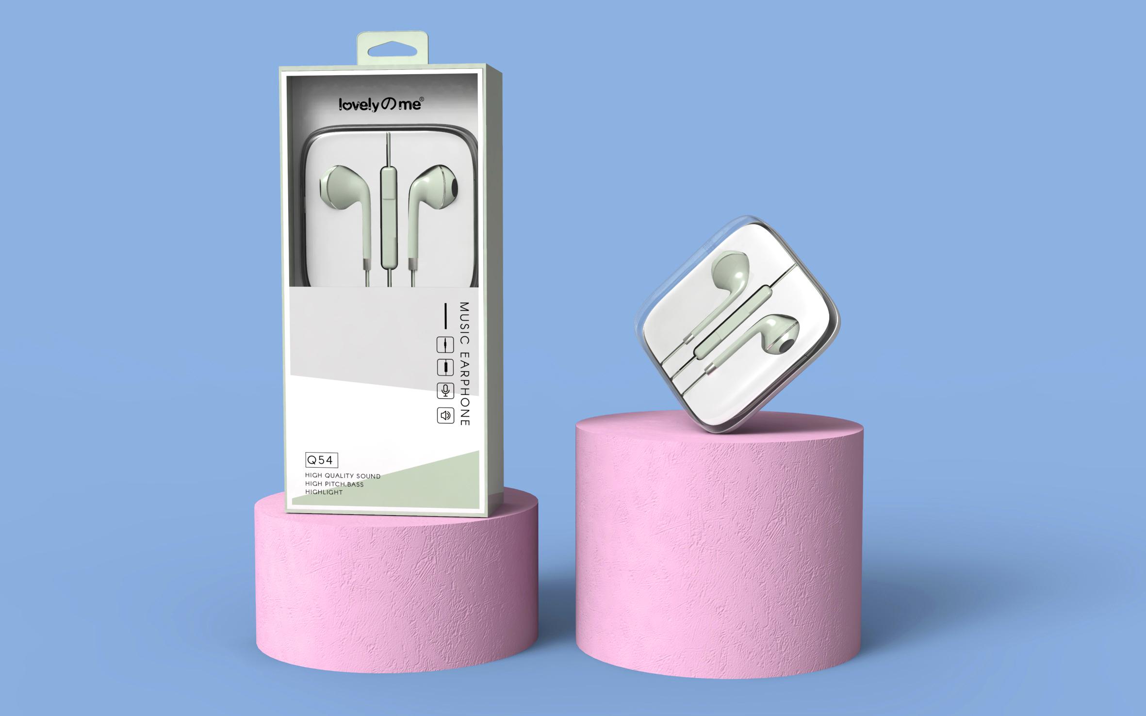 Earphone packaging design，Electronics，3C accessories，