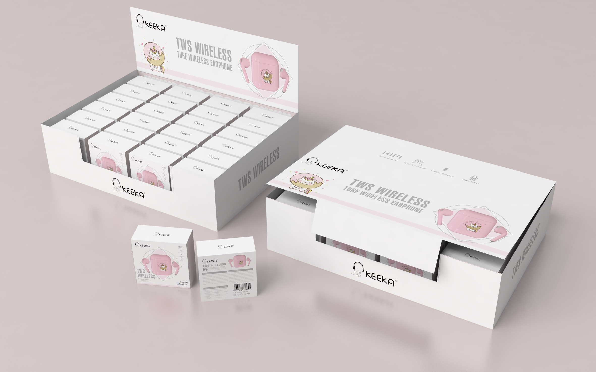 3C digital，headset，packing design，Digital accessories，