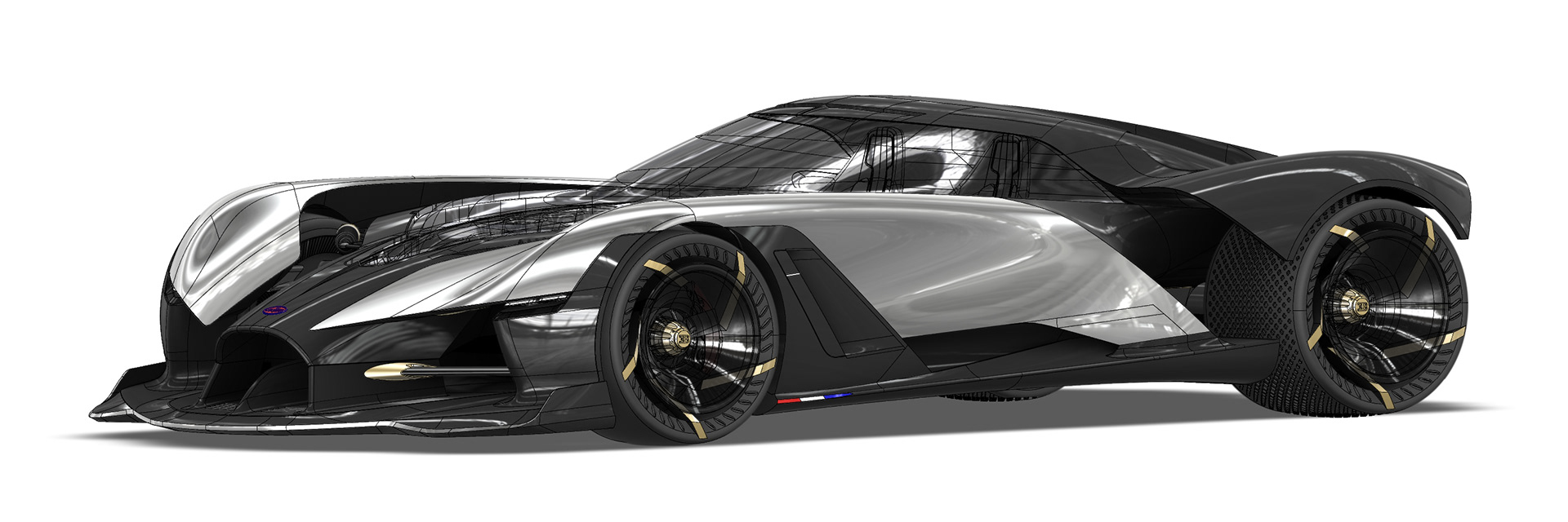 Serkan Budur，Automobile design，BUGATTI - La Finale，black，