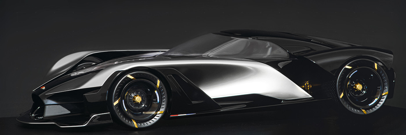Serkan Budur，Automobile design，BUGATTI - La Finale，black，