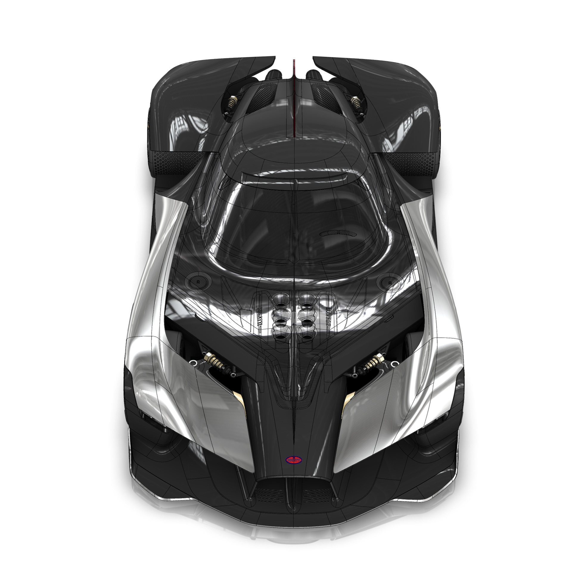 Serkan Budur，Automobile design，BUGATTI - La Finale，black，