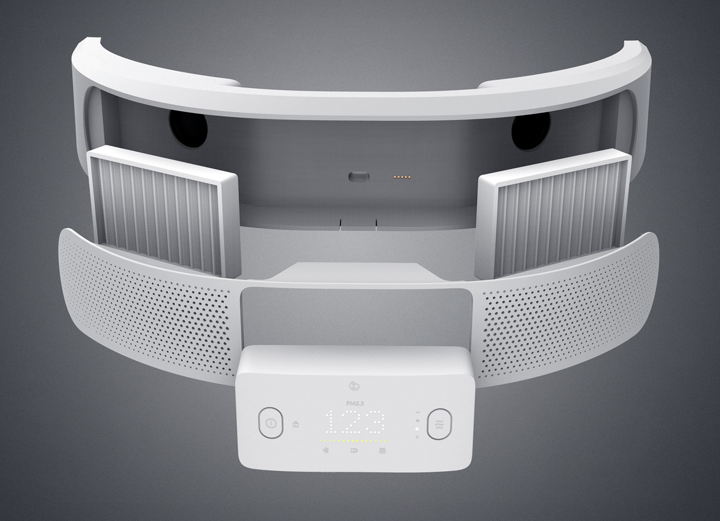 Child mother and baby，Digital intelligence，air cleaner，baby carriage，air quality，loop，Design，