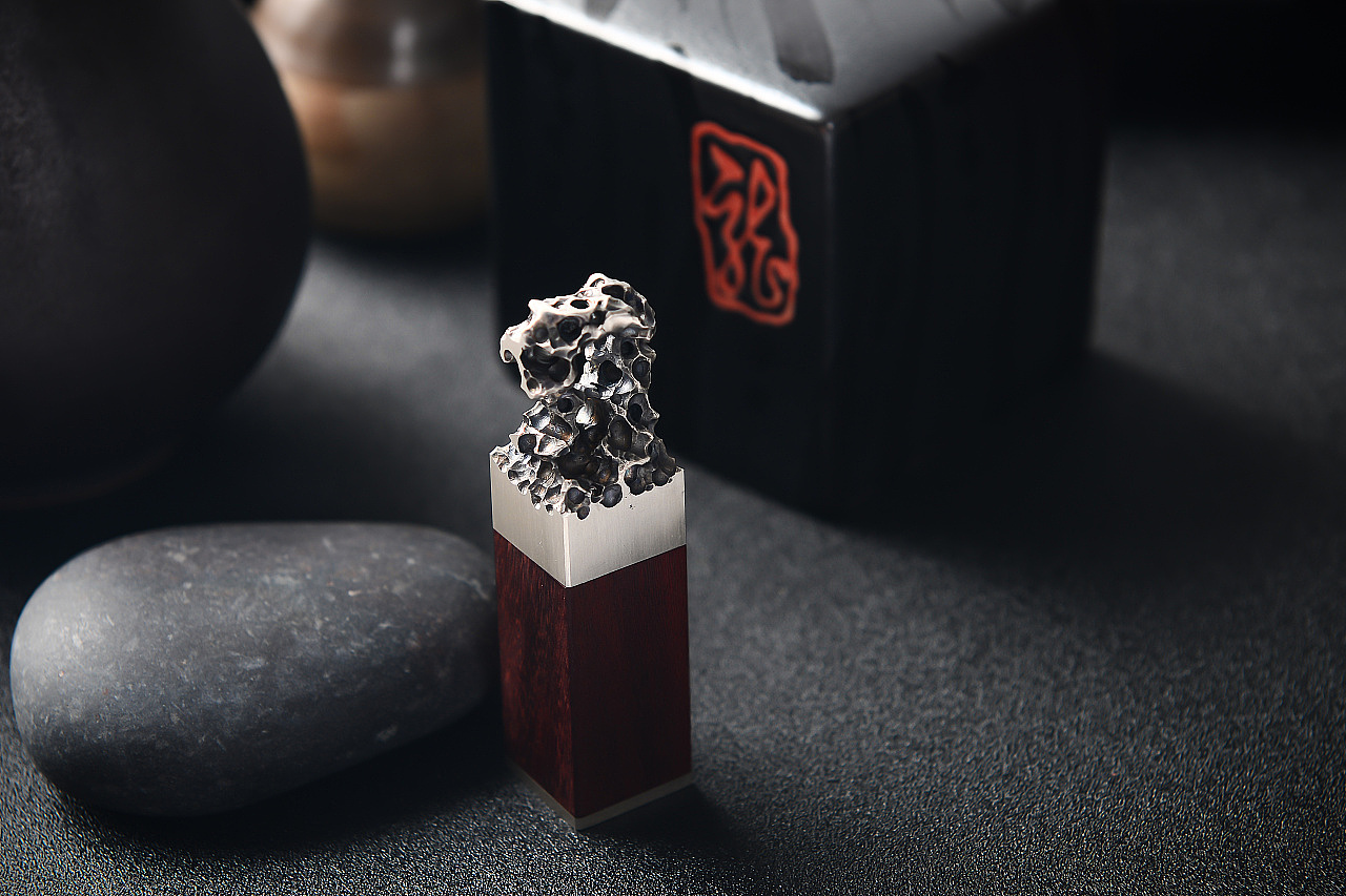 Cultural and creative products，Taihu lake stone，Seal design，seal，handicraft，