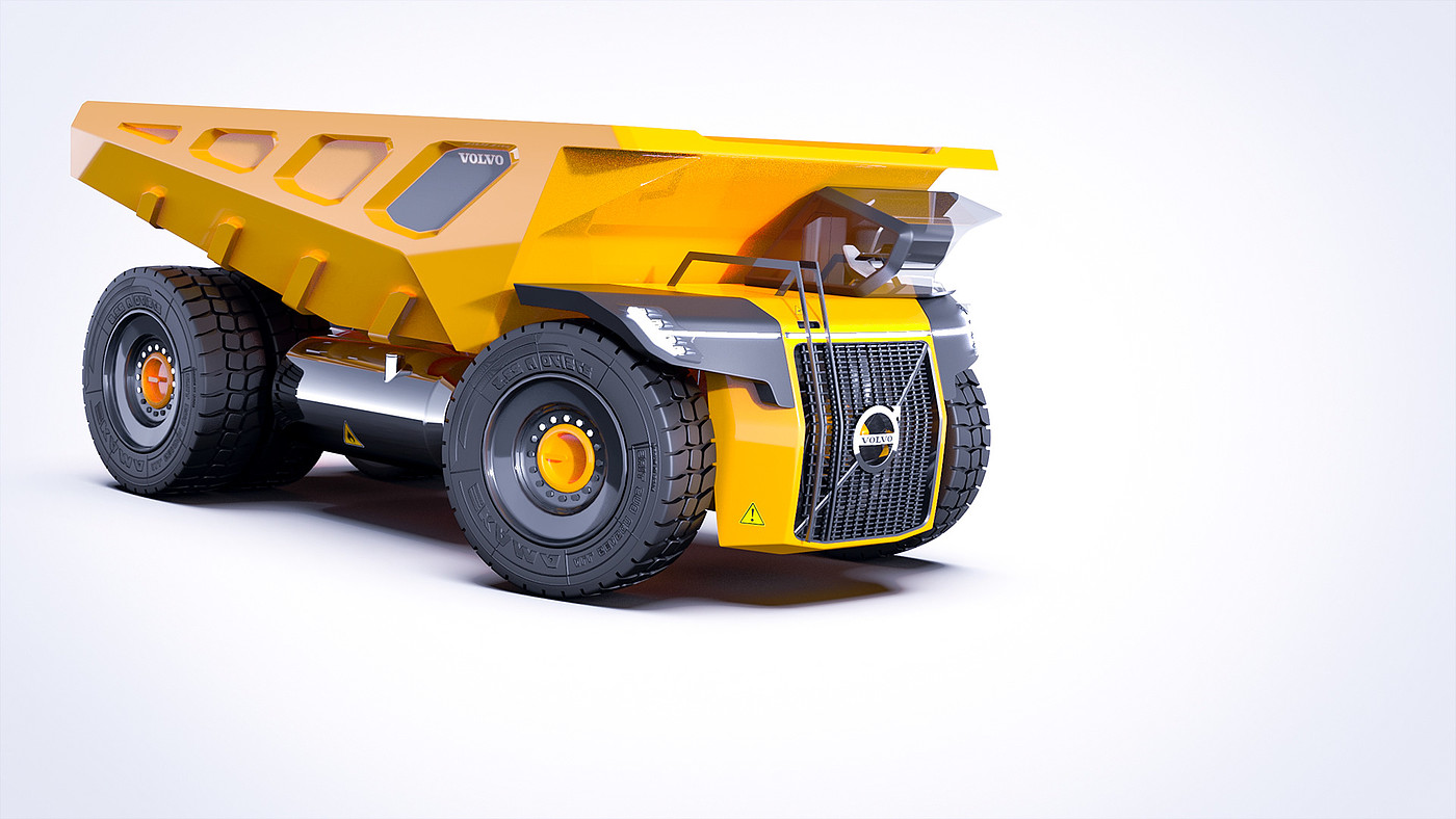 truck，Dump，300 tons，concept，modeling，