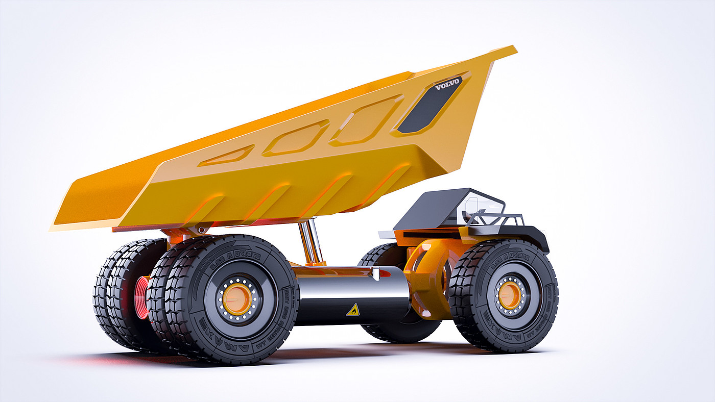 truck，Dump，300 tons，concept，modeling，