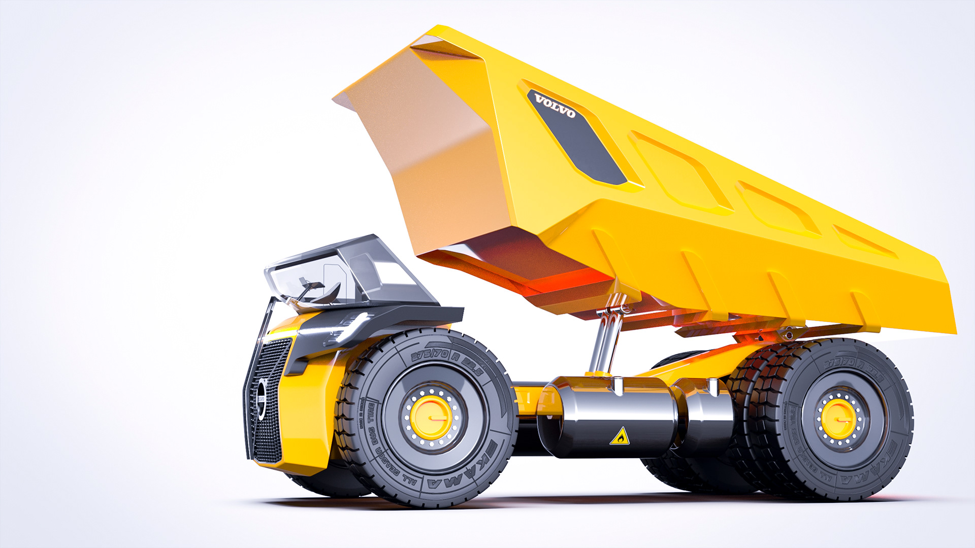truck，Dump，300 tons，concept，modeling，
