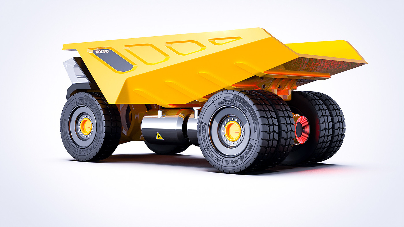 truck，Dump，300 tons，concept，modeling，