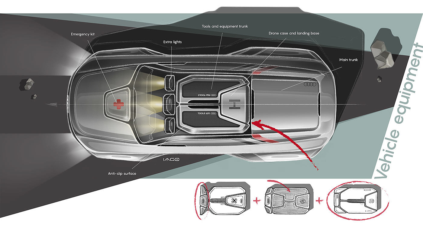 交通工具，汽车，奥迪，audi，概念设计，e-Qx，suv，