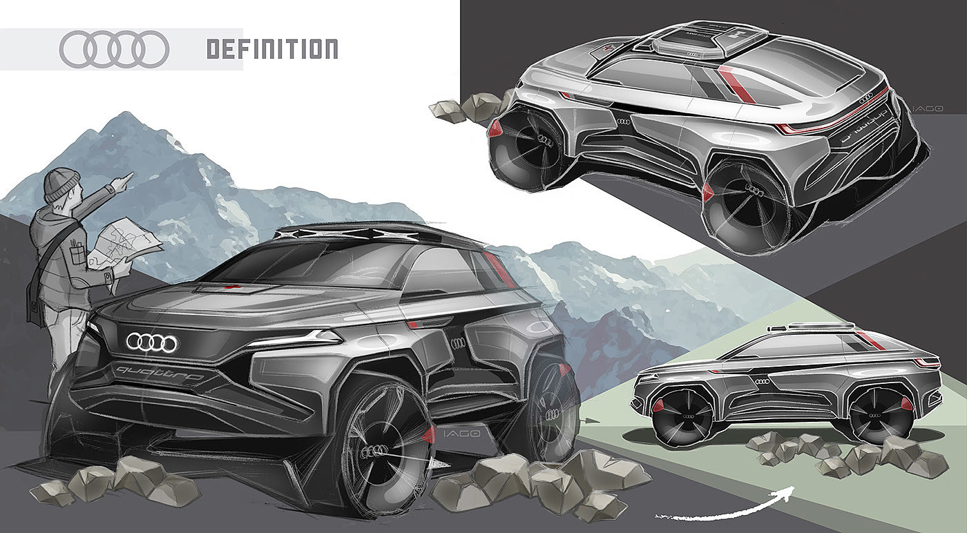 vehicle，automobile，audi，audi，conceptual design，e-Qx，suv，