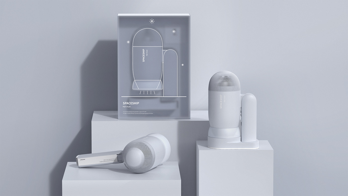 hair drier，space ship，industrial design，product design，